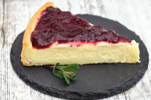 Cheesecake com Calda de Amora