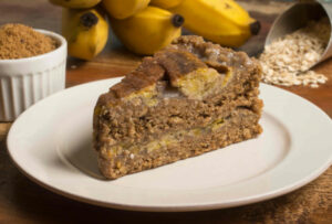 Bolo de Banana com Aveia Integral