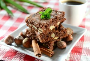 Brownie de Chocolate com Castanhas na Air Fryer