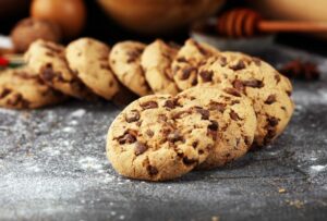 Cookies de Laranja com Gotas de Chocolate