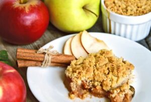 Crumble de Maçãs e Aveia