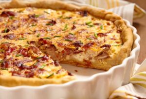 Quiche de Bacon e Queijo