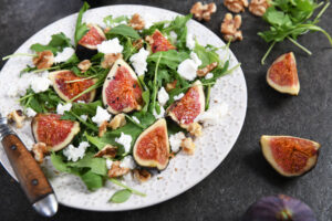 Salada de Figo Grelhado e Rúcula