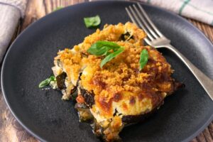 Lasanha de Berinjela com Molho Bolonhesa na Air Fryer