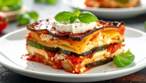 Lasanha de Berinjela com Molho Bolonhesa na Air Fryer