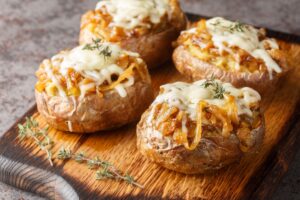 Baked Potato Recheada com Cogumelos e Ricota